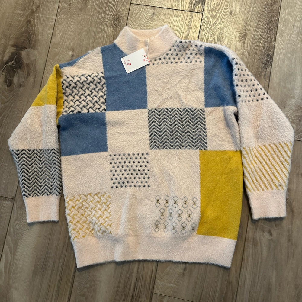 Colorful Patchwork Women’s Sweater